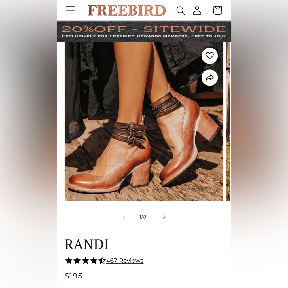 FREEBIRD RANDI MARY JANE BOOT